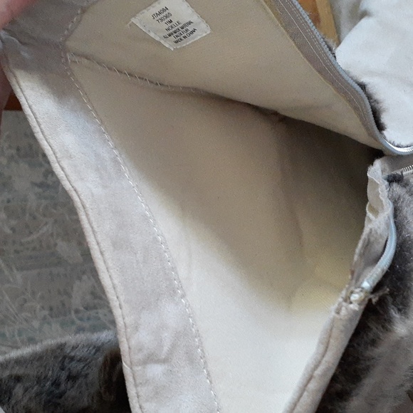 Size 11M U.S. Polo Fuzzy Zip Up Winter Wedge Fashion Boots - Picture 14 of 17